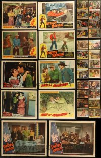 8s0174 LOT OF 90 1940S COWBOY WESTERN LOBBY CARDS 1940s incomplete sets from several movies!