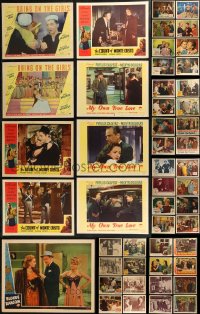 8s0181 LOT OF 65 1940S LOBBY CARDS 1940s incomplete sets from a variety of different movies!