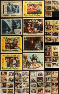 8s0173 LOT OF 93 1950S LOBBY CARDS 1950s incomplete sets from a variety of different movies!
