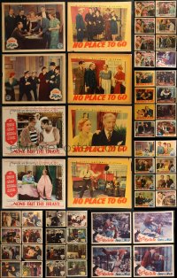8s0177 LOT OF 76 MOSTLY 1930S-40S LOBBY CARDS 1930s-1940s incomplete sets from a variety of movies!