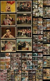 8s0599 LOT OF 180 COLOR ENGLISH FRONT OF HOUSE LOBBY CARDS 1950s-1970s from a variety of movies!