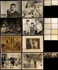 8s0213 LOT OF 10 DELUXE 11X14 STILLS 1920s-1940s great scenes from a variety of different movies!