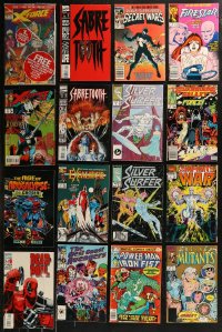 8s0225 LOT OF 20 MARVEL COMIC BOOKS 1980s-1990s X-Force, Sabretooth, Silver Surfer & more!
