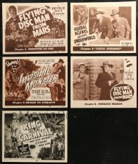 8s0208 LOT OF 5 1948-51 REPUBLIC SERIAL LOBBY CARDS 1948-1951 Flying Disc Man From Mars & more!