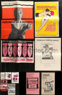 8s0085 LOT OF 14 UNCUT SEXPLOITATION PRESSBOOKS 1960s-1970s advertising a variety of sexy movies!