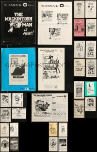 8s0061 LOT OF 29 UNCUT MOSTLY 1960s PRESSBOOKS 1960s advertising a variety of different movies!