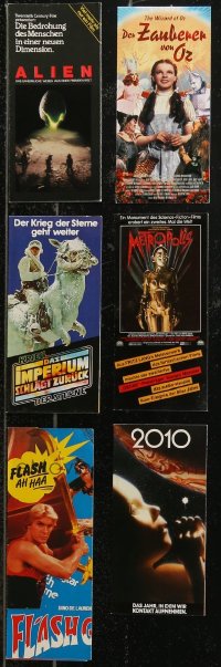 8s0616 LOT OF 6 GERMAN HERALDS 1970s-2000s Alien, Wizard of Oz, Empire Strikes Back, Metropolis!