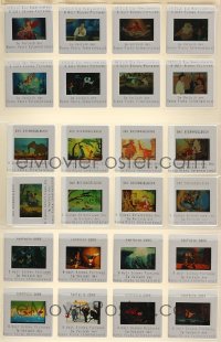 8s0646 LOT OF 24 GERMAN WALT DISNEY 35MM SLIDES 1990s Little Mermaid, Jungle Book, Fantasia 2000
