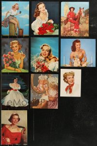 8s0643 LOT OF 10 CALENDAR SAMPLES 1950s great portraits of pretty ladies!