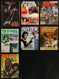 8s0482 LOT OF 7 MAGAZINES WITH STAR WARS COVERS 1970s-1980s filled with great images & articles!