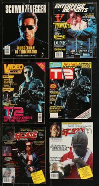 8s0489 LOT OF 6 MAGAZINES WITH TERMINATOR COVERS 1980s-1990s filled with great images & articles!