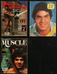 8s0503 LOT OF 3 MAGAZINES WITH LOU FERRIGNO COVERS 1979-1983 filled with great images & articles!