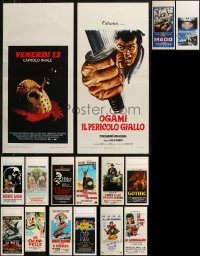 8s0655 LOT OF 22 UNFOLDED AND FORMERLY FOLDED ITALIAN LOCANDINAS 1960s-2000s cool movie images!
