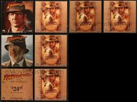 8s0700 LOT OF 8 INDIANA JONES & THE LAST CRUSADE 12X12 VIDEO POSTERS 1989 Harrison Ford, Connery