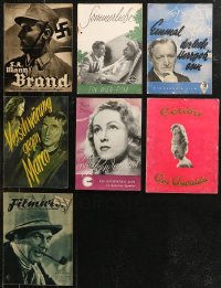 8s0273 LOT OF 7 GERMAN MAGAZINES AND PROGRAMS 1920s-1940s great images from a variety of movies!