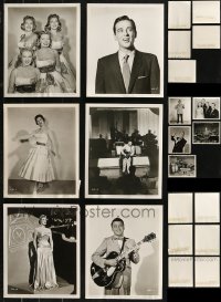 8s0591 LOT OF 11 8X10 STILLS FROM MUSICAL SHORTS 1955-1957 great portraits of actors & actresses!