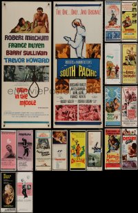 8s0673 LOT OF 18 UNFOLDED INSERTS 1960s great images from a variety of different movies!