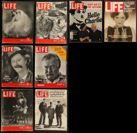 8s0471 LOT OF 8 LIFE MAGAZINES 1942-1980 filled with great images & articles!