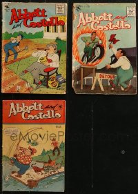 8s0242 LOT OF 3 ABBOTT & COSTELLO ST. JOHN COMIC BOOKS 1954-1955 adventures of Bud & Lou!