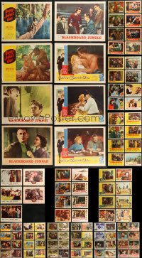 8s0164 LOT OF 141 1950S LOBBY CARDS 1950s incomplete sets from a variety of different movies!