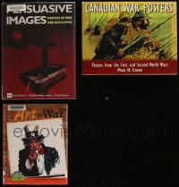 8s0378 LOT OF 3 WAR POSTER HARDCOVER BOOKS 1992-2012 filled with great images & information!