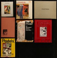 8s0356 LOT OF 7 POSTER HARDCOVER BOOKS 1950s-2000s filled with great images & information!