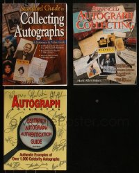 8s0433 LOT OF 3 SOFTCOVER AUTOGRAPH COLLECTING BOOKS 1999-2000 great images & information!