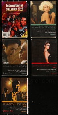 8s0422 LOT OF 5 INTERNATIONAL FILM GUIDE SOFTCOVER BOOKS 2003-2011 great images & information!