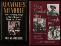 8s0389 LOT OF 2 AFRICAN AMERICANS IN FILM HARDCOVER BOOKS 1997-1998 great images & information!