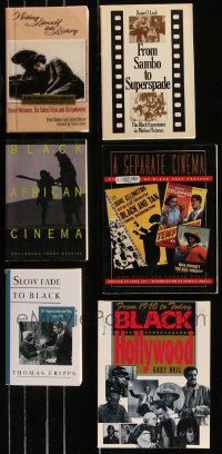 8s0417 LOT OF 6 AFRICAN AMERICAN MOVIE SOFTCOVER BOOKS 1970s-2000s filled with great images & information!