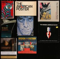 8s0400 LOT OF 8 POSTER SOFTCOVER BOOKS 1960s-2010s filled with great images & information!