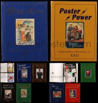 8s0332 LOT OF 9 POSTER AUCTIONS INTERNATIONAL BETWEEN XXX-XXXIX HARDCOVER AUCTION CATALOGS 2000-2004