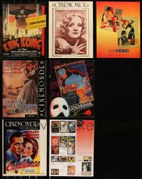 8s0349 LOT OF 7 CINEMONDE MOVIE POSTER DEALER CATALOGS 1980s-1990s filled with great images!