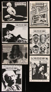 8s0486 LOT OF 7 ECCO VIDEO MAGAZINES 1988-1989 filled with great images & articles!