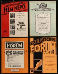 8s0327 LOT OF 4 1920S-30S EXHIBITOR MAGAZINES 1920s-1930s filled with great images & articles!