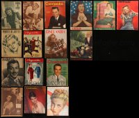 8s0445 LOT OF 16 NON-U.S. MOVIE MAGAZINES 1930s-1960s filled with great images & articles!