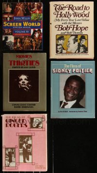 8s0364 LOT OF 5 HARDCOVER MOVIE BOOKS 1975-2000 filled with great images & information!