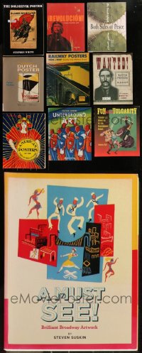 8s0391 LOT OF 10 POSTER SOFTCOVER BOOKS 1975-2004 filled with great images & information!