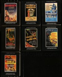 8s0405 LOT OF 7 UNIVERSAL FILMSCRIPTS FRANKENSTEIN SOFTCOVER BOOKS 1989-1991 original screenplays!
