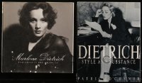 8s0388 LOT OF 2 MARLENE DIETRICH HARDCOVER BOOKS 1991-2001 illustrated biographies of the star!