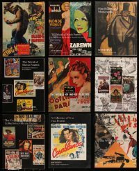 8s0331 LOT OF 9 SOTHEBY'S MOVIE POSTER AUCTION CATALOGS 1993-1999 filled with great images!