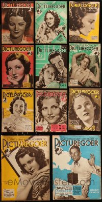 8s0510 LOT OF 11 PICTUREGOER 1932 ENGLISH MOVIE MAGAZINES 1932 filled with great images & articles!