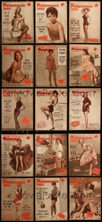 8s0546 LOT OF 15 PICTUREGOER 1955 ENGLISH MOVIE MAGAZINES 1955 filled with great images & articles!