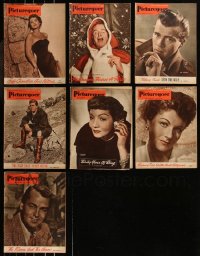 8s0539 LOT OF 7 PICTUREGOER 1951 ENGLISH MOVIE MAGAZINES 1951 filled with great images & articles!