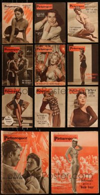 8s0543 LOT OF 11 PICTUREGOER 1953 ENGLISH MOVIE MAGAZINES 1953 filled with great images & articles!