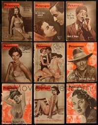 8s0544 LOT OF 9 PICTUREGOER 1953 ENGLISH MOVIE MAGAZINES 1953 filled with great images & articles!
