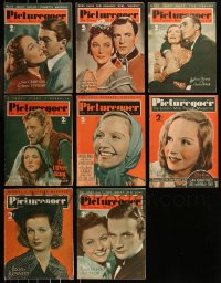 8s0530 LOT OF 8 PICTUREGOER 1939 ENGLISH MOVIE MAGAZINES 1939 filled with great images & articles!