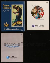 8s0348 LOT OF 3 GREG MANNING AUCTION CATALOGS 1999-2001 filled with great images!
