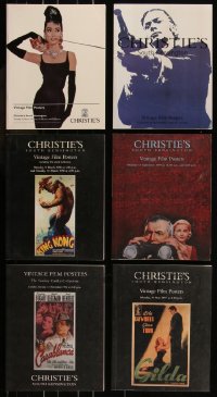8s0340 LOT OF 6 CHRISTIE'S SOUTH KENSINGTON MOVIE POSTER AUCTION CATALOGS 1996-2002 cool!