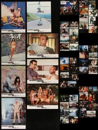 8s0259 LOT OF 57 JAMES BOND FRENCH LOBBY CARDS 1970s-2000s Sean Connery, Roger Moore, Brosnan!